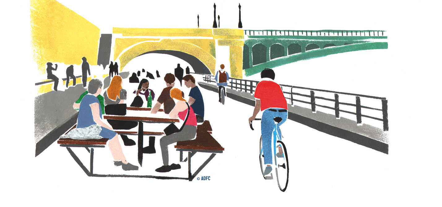 Illustration InnoRAD Pariser Radnetz Illustration InnoRAD Pariser Radnetz
